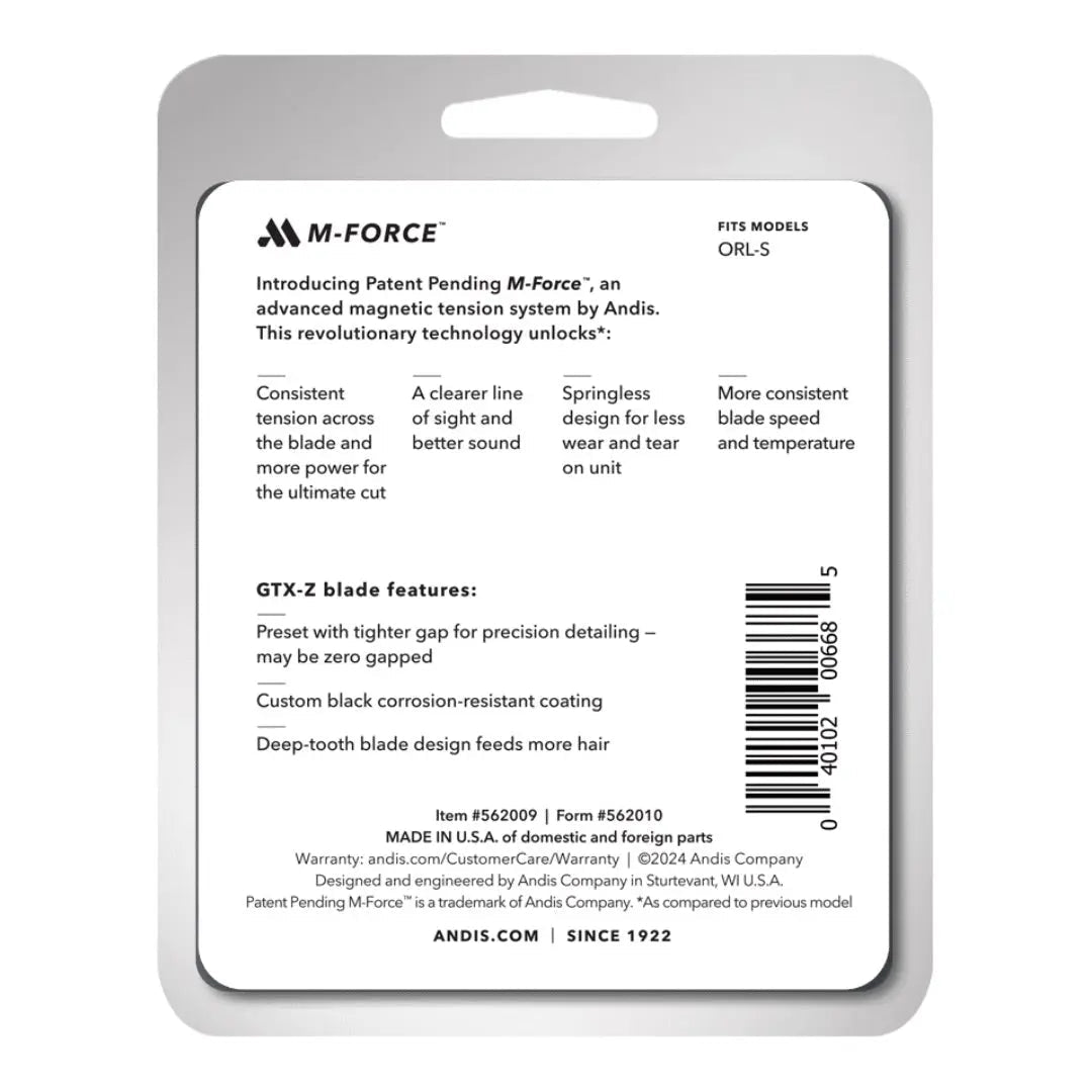 Andis 562009 GTX-Z M-Force Blade – Consistent Power & Performance