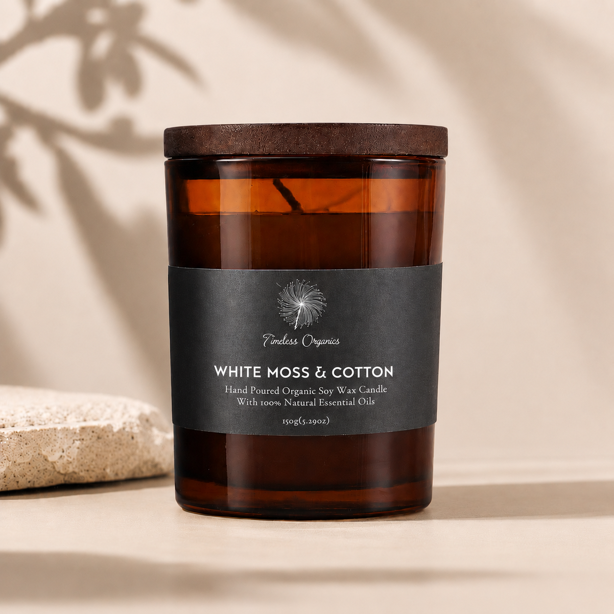 Bougie Intemporelle - Mousse Blanche + Coton