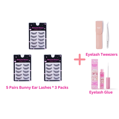 5 Pairs Bunny Ear Lashes