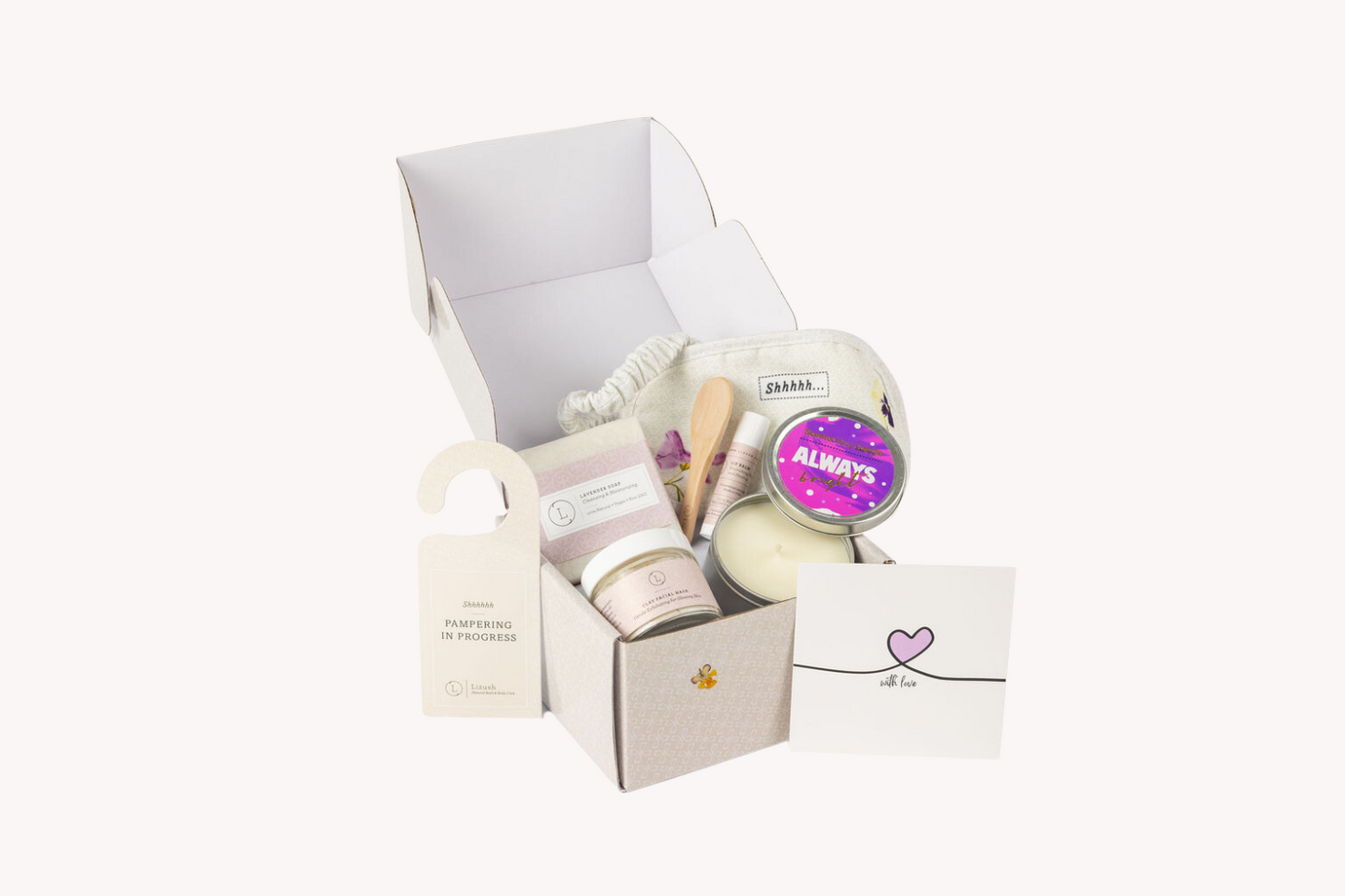 Thank You Gift Box – Natural Lavender Bath & Body Spa Set