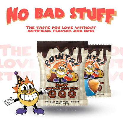 Low Glycemic Peanut + Dark Chocolate Candies