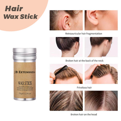 JBextension Hair Wax Stick, Wax Stick for Hair Wigs Fly away Hair Tamer Stick for Smoothing Flyaways & Taming Frizz 1Pcs