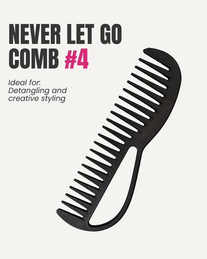 "Never Let Go" Carbon Fibre Detangling and Styling Comb #4