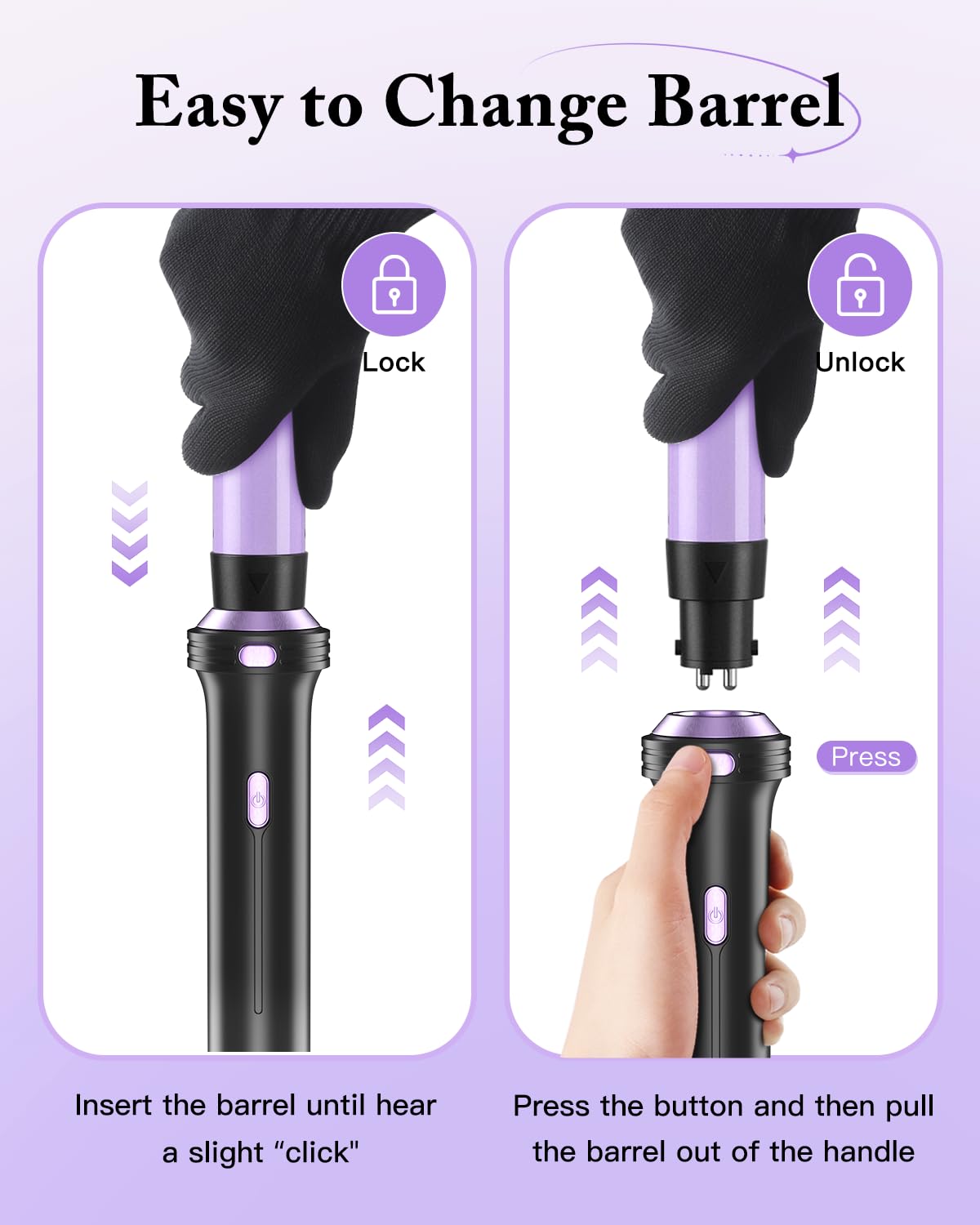 5 in 1 Curling Iron, Curling Wand Set with Thermal Brush, Flat Iron Hair Straightener, 3 Ceramic Irons (0.35
