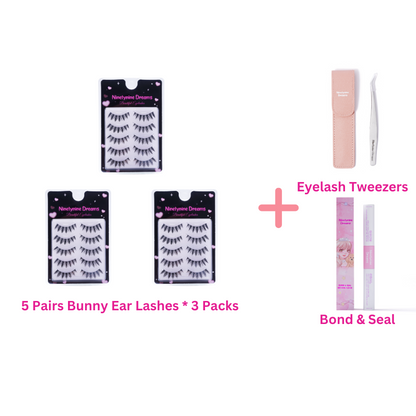 5 Pairs Bunny Ear Lashes