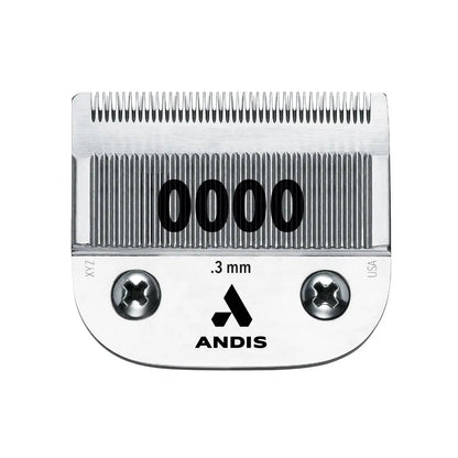 Andis  64074 UltraEdge Clipper Blade Size 0000 – 1/100 Inch Cut - Carbon-Infused Steel Detachable