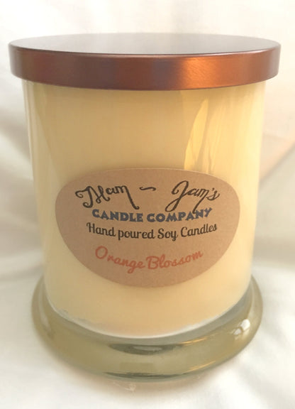 Orange Blossom Soy Candle – Fresh & Floral Scent | Mam Jam’s