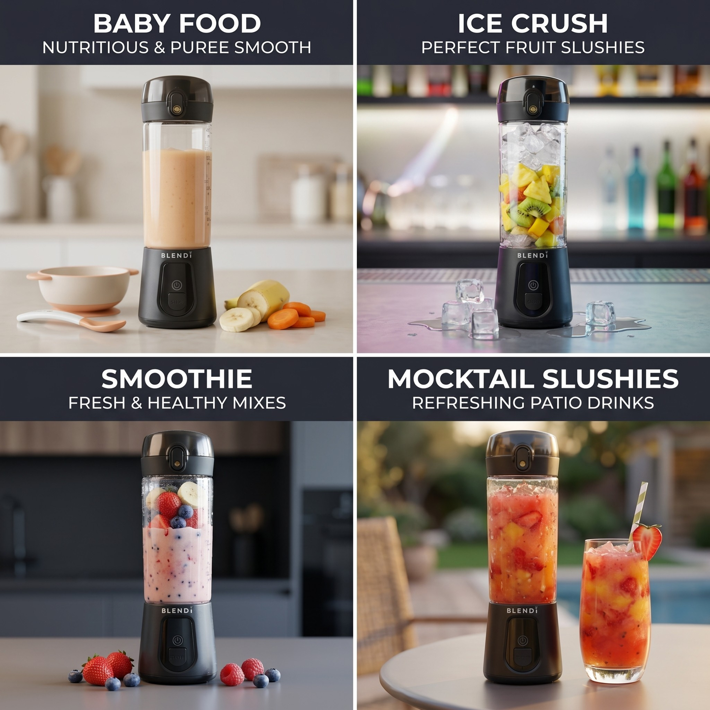 Pro+ Ice Crushing Portable Blender (17oz)
