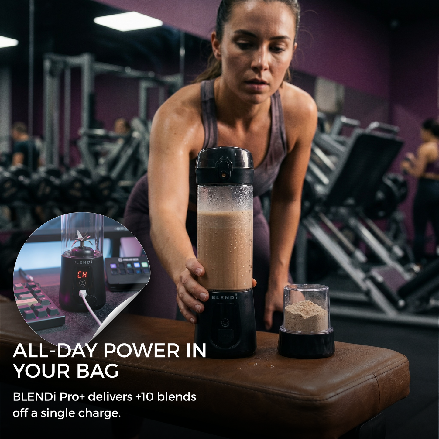 Pro+ Ice Crushing Portable Blender (17oz)