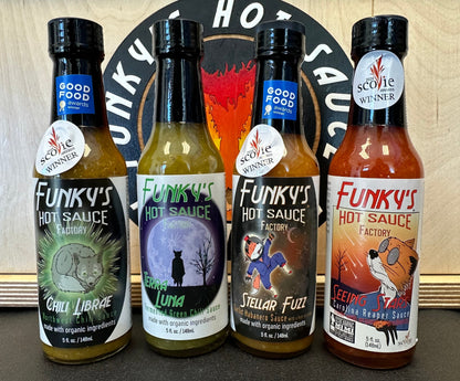 Paquete de 4 ganadores del premio Funky