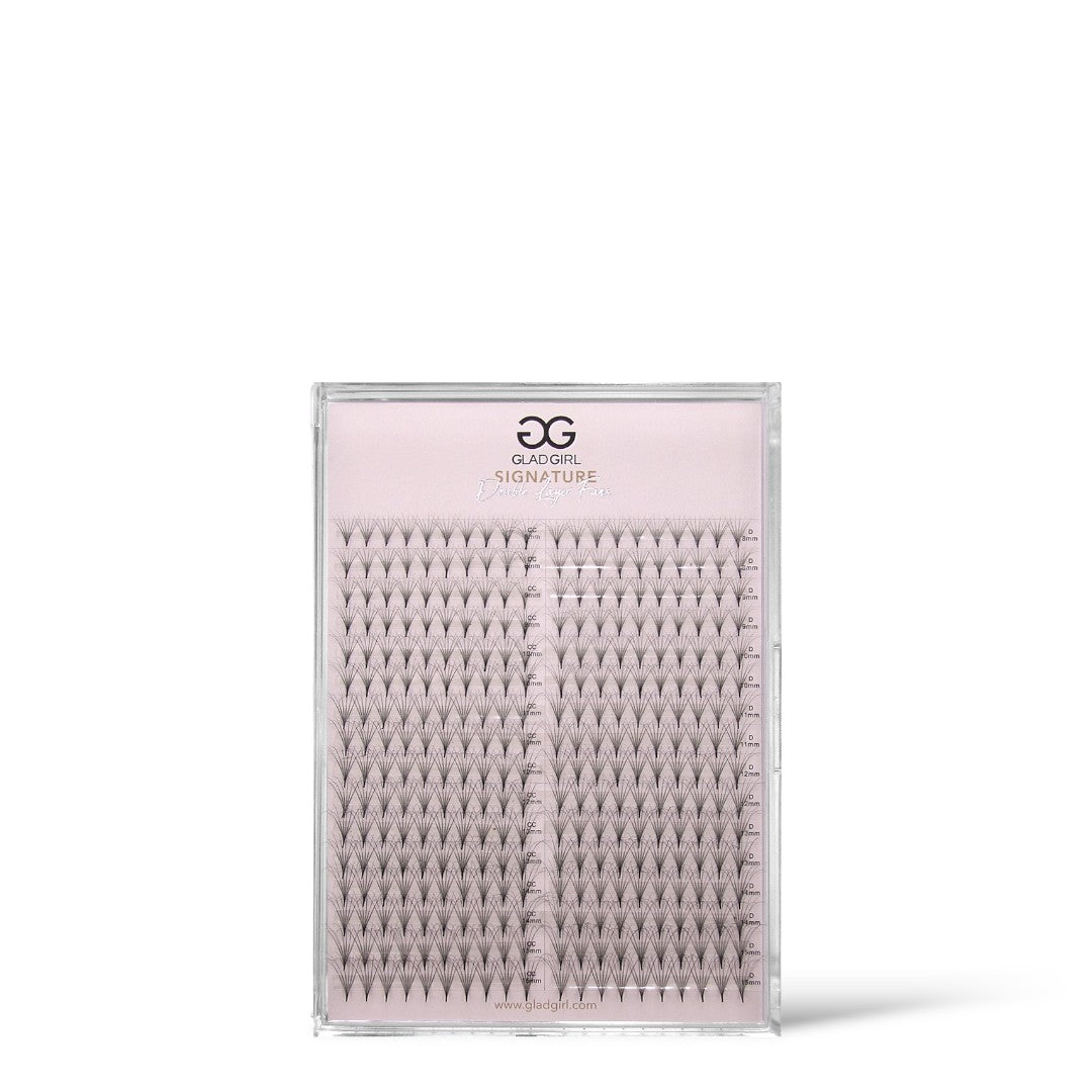 6D Double Layered Signature Mink PreMade Lash Fans - CC Curl & D Curl 0.05 x 8-15mm