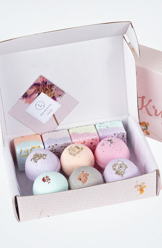 Natural Bath Bomb & Shower Steamer Gift Set