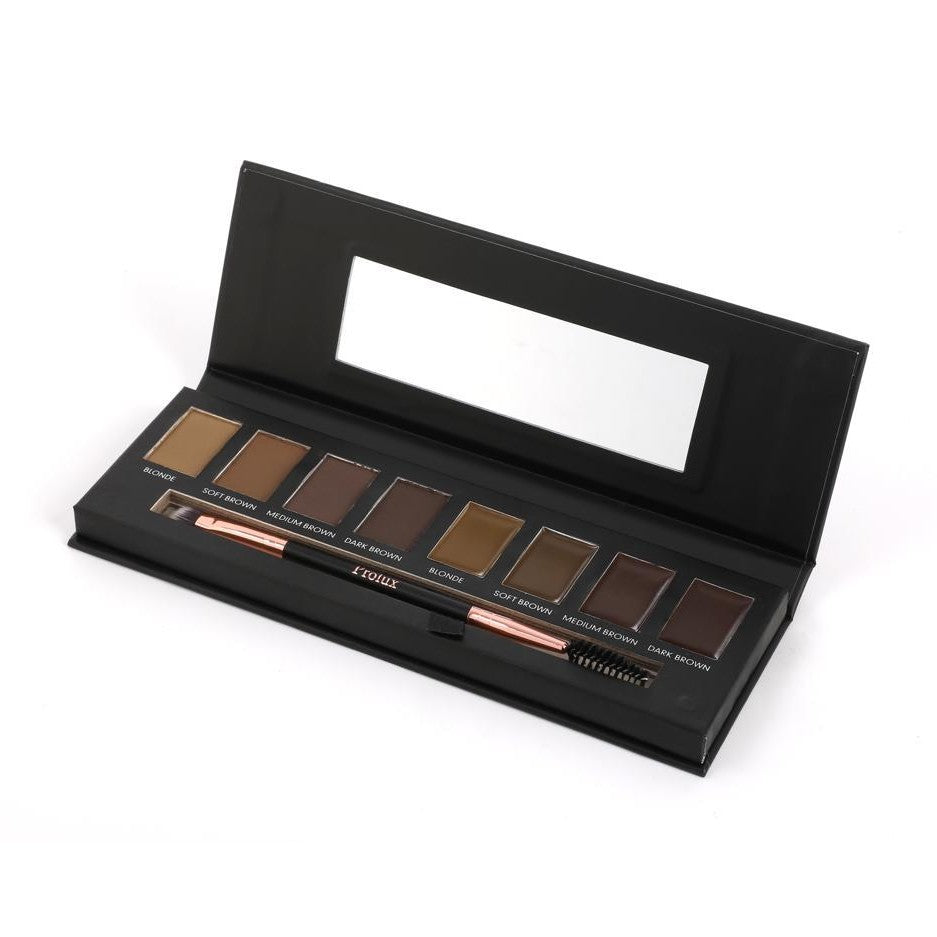Eyebrow Makeup Kits | 8 Shade Brow Palette with Brush