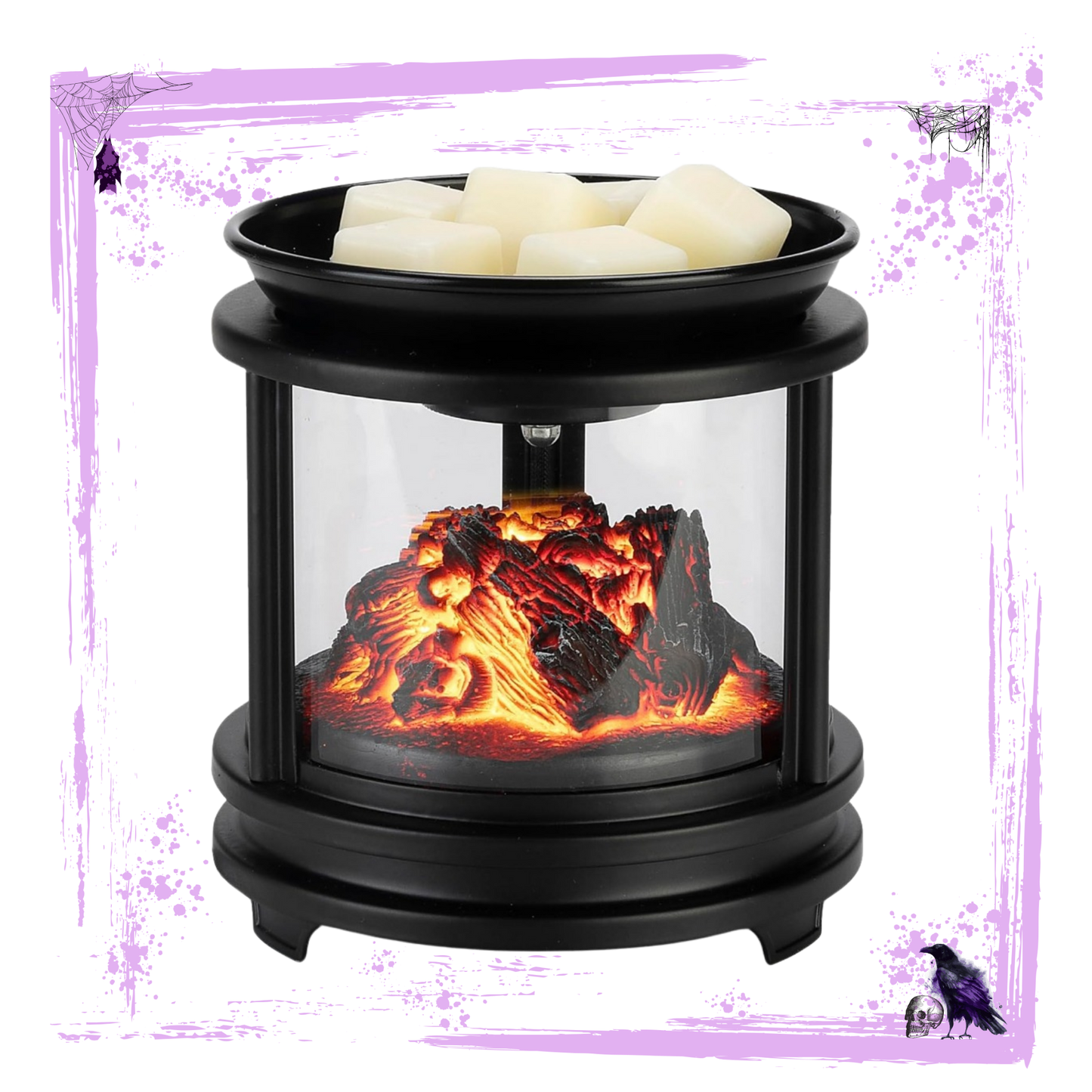 FirePlace Wax Warmer & Fragrance of The Month Scented Mini Wax Melt