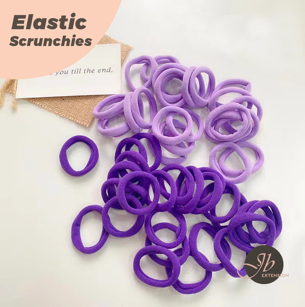 JBextension High Stretch Elastic Hair Tie Casual Simple Plain Hair Accessories For Women, Simple Minimalist Ponytail Holder 10 PCS