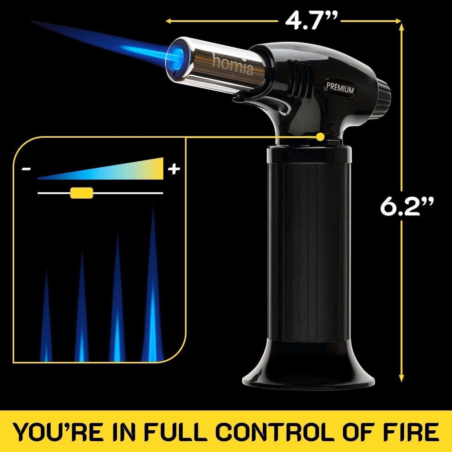 Butane Torch  Refillable Kitchen Torch Lighter Adjustable Flame