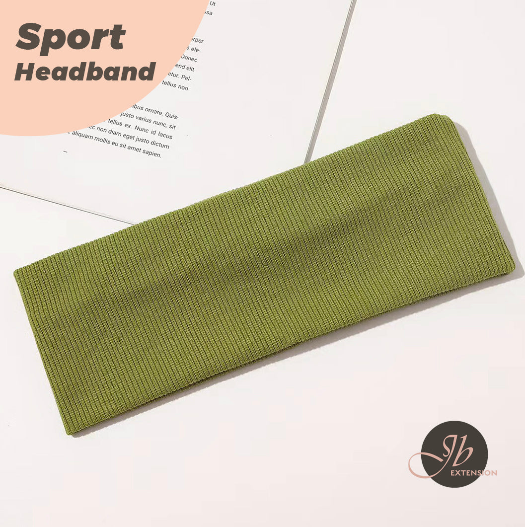 JBextension Women's Simple Plain Soft Comfortable Breathable Hair Band, Fashion Versatile Sporty Elastic Hair Band for Gym Workout Running