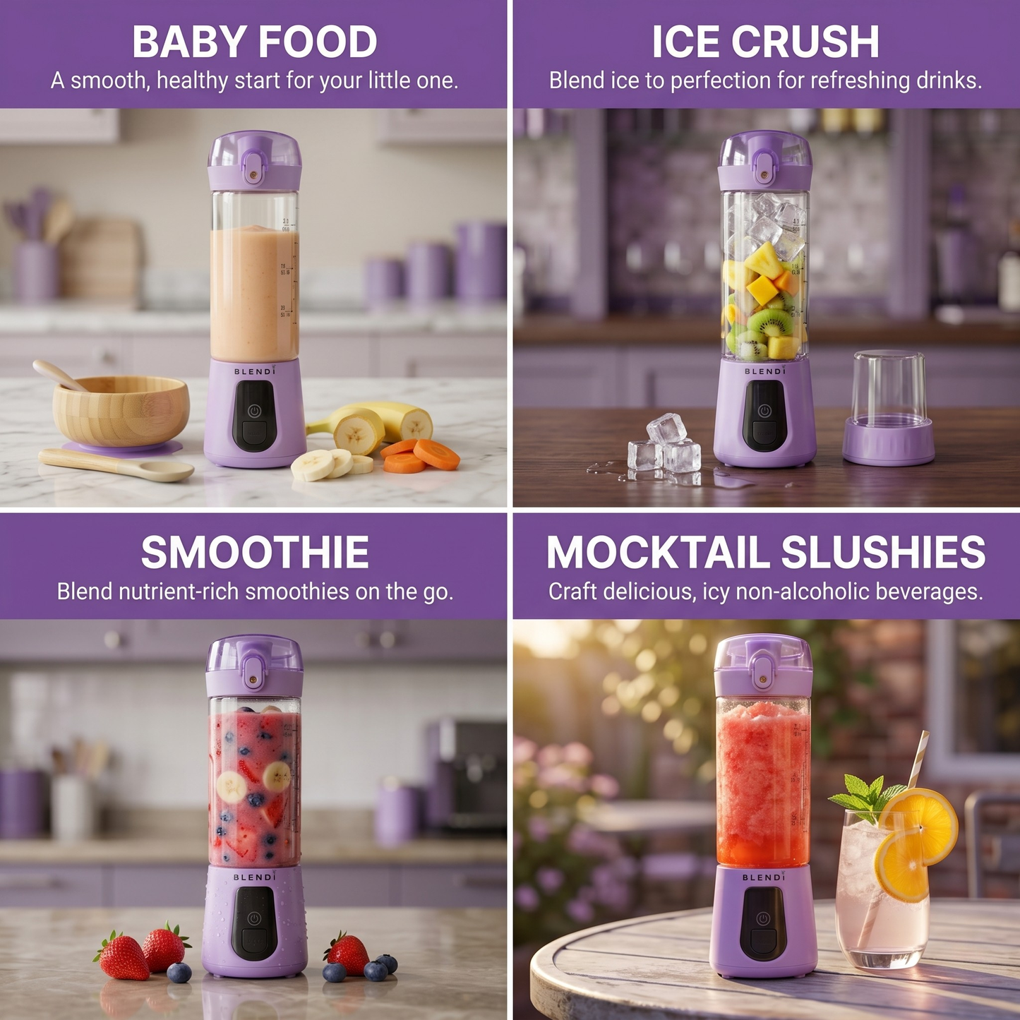 Pro+ Ice Crushing Portable Blender (17oz)