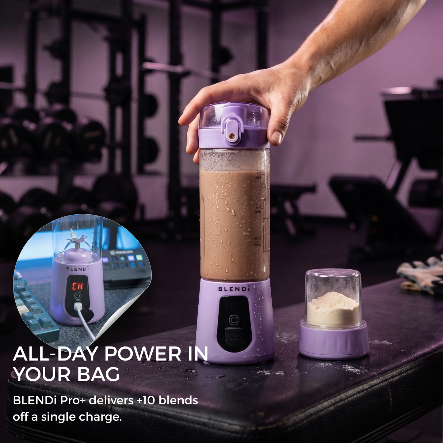 Pro+ Ice Crushing Portable Blender (17oz)