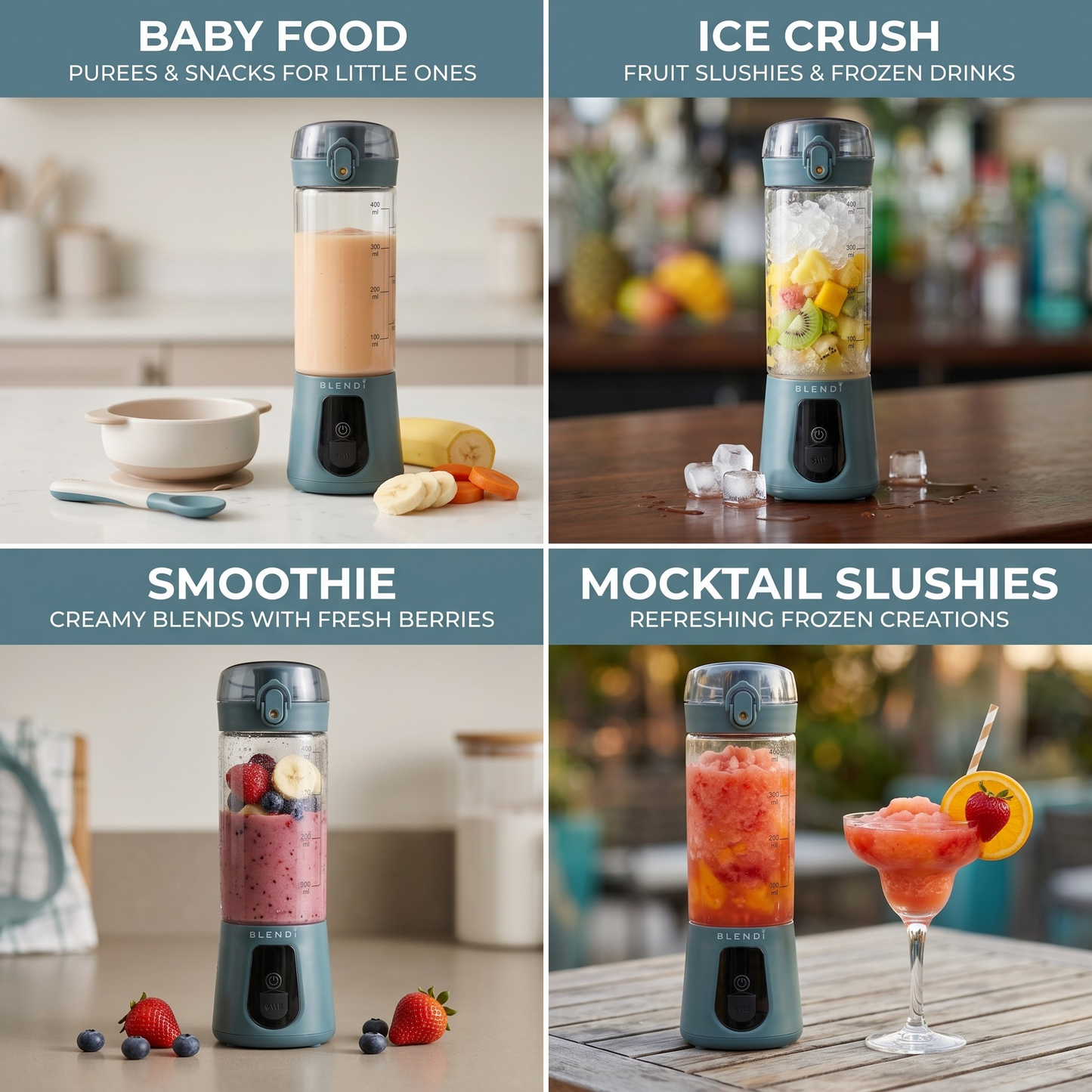 Pro+ Ice Crushing Portable Blender (17oz)