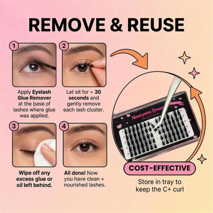 70PCs Bunny Ear Lashes