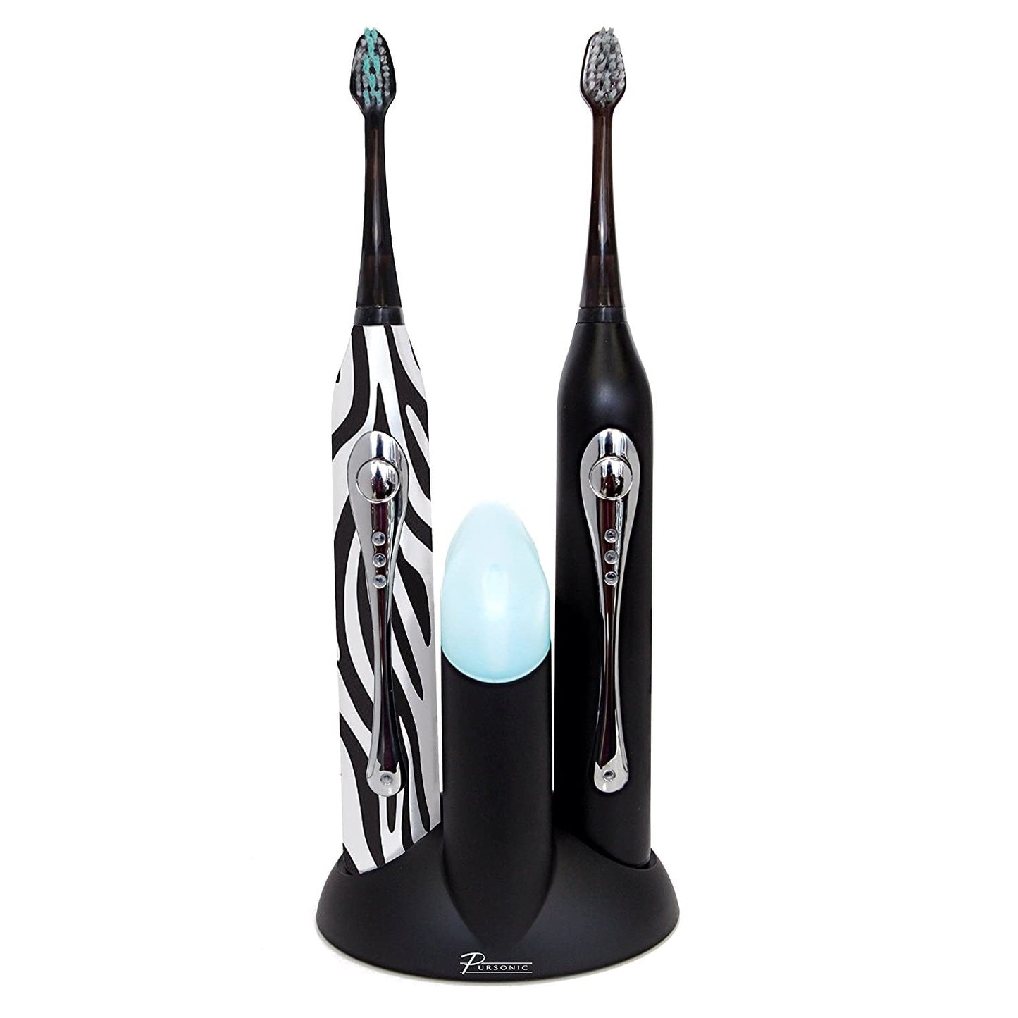 Dual Handle Electric Toothbrush with UV Sanitizer