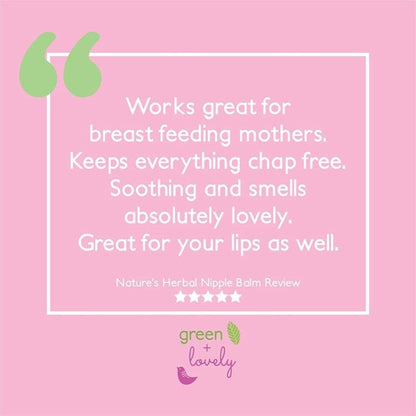 Calming Nature's Herbal Nursing Nipple Balm - Breastfeeding Essential - 1 oz.