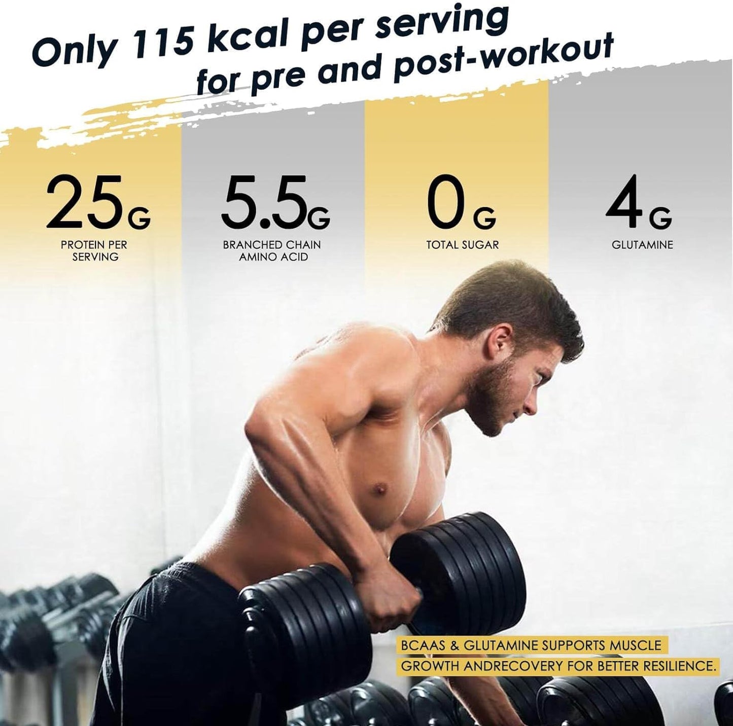 Isolate Whey Protein Powder, 25g Protein, 1.1 LB