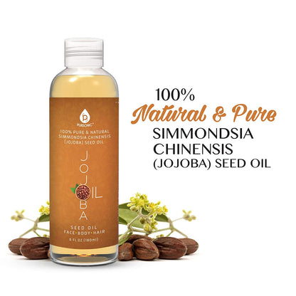 Aceite de jojoba dorado 100% puro y natural, 6 oz