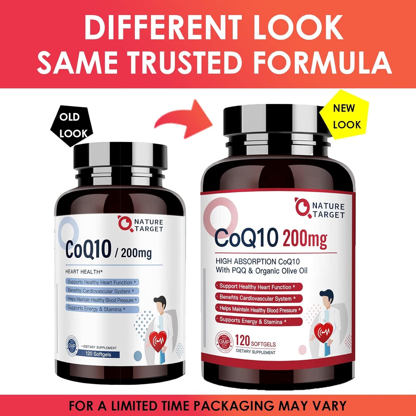 CoQ10 + PQQ + Olive Oil, 200mg, 120 Softgels