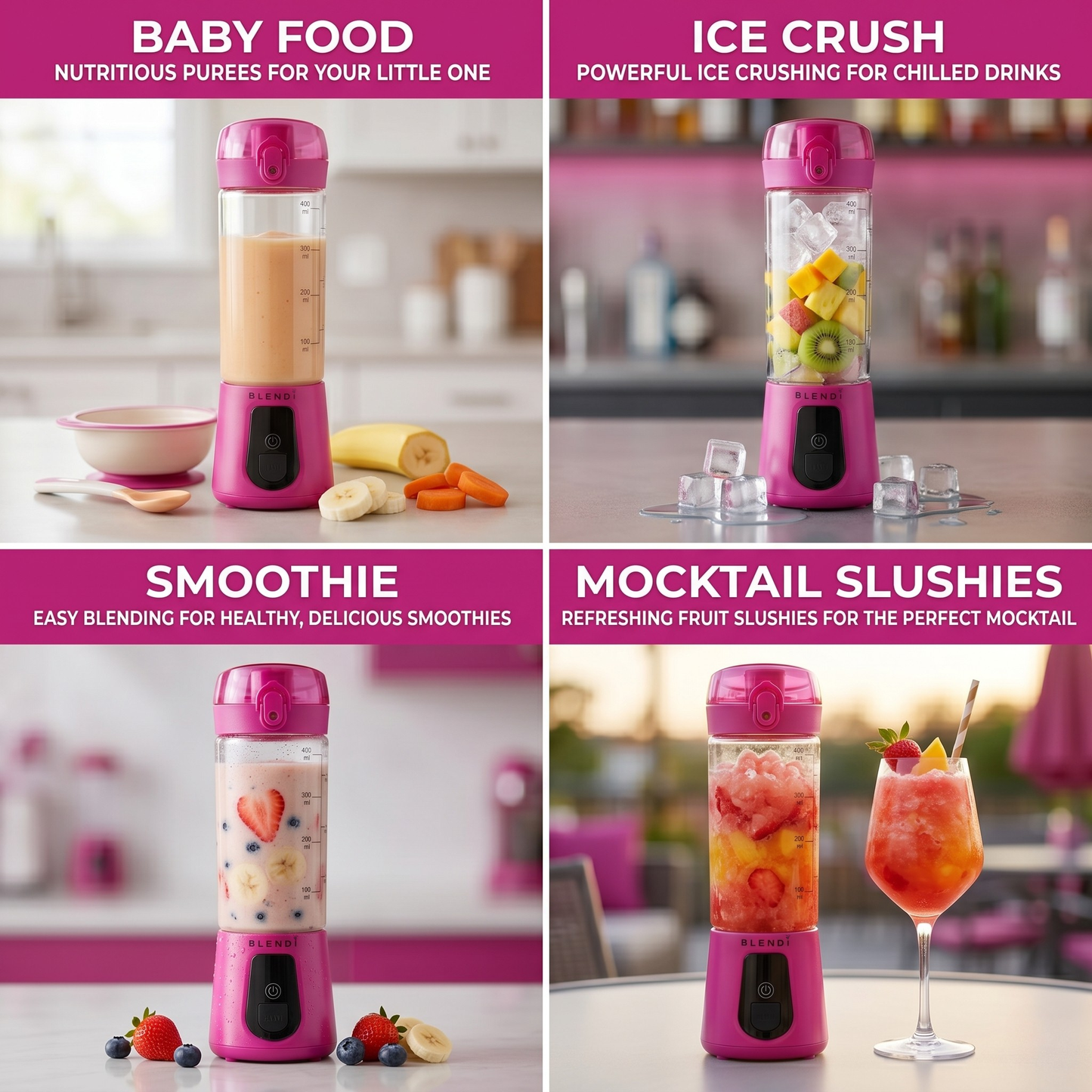 Pro+ Ice Crushing Portable Blender (17oz)