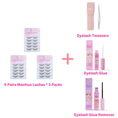5 Pairs Manhua Lashes