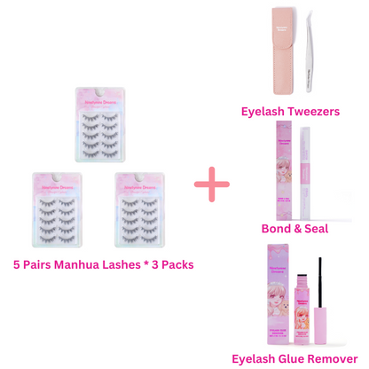 5 Pairs Manhua Lashes