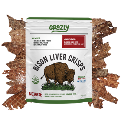 Bison Liver Crisps - 100% Grass-Fed/Finished
