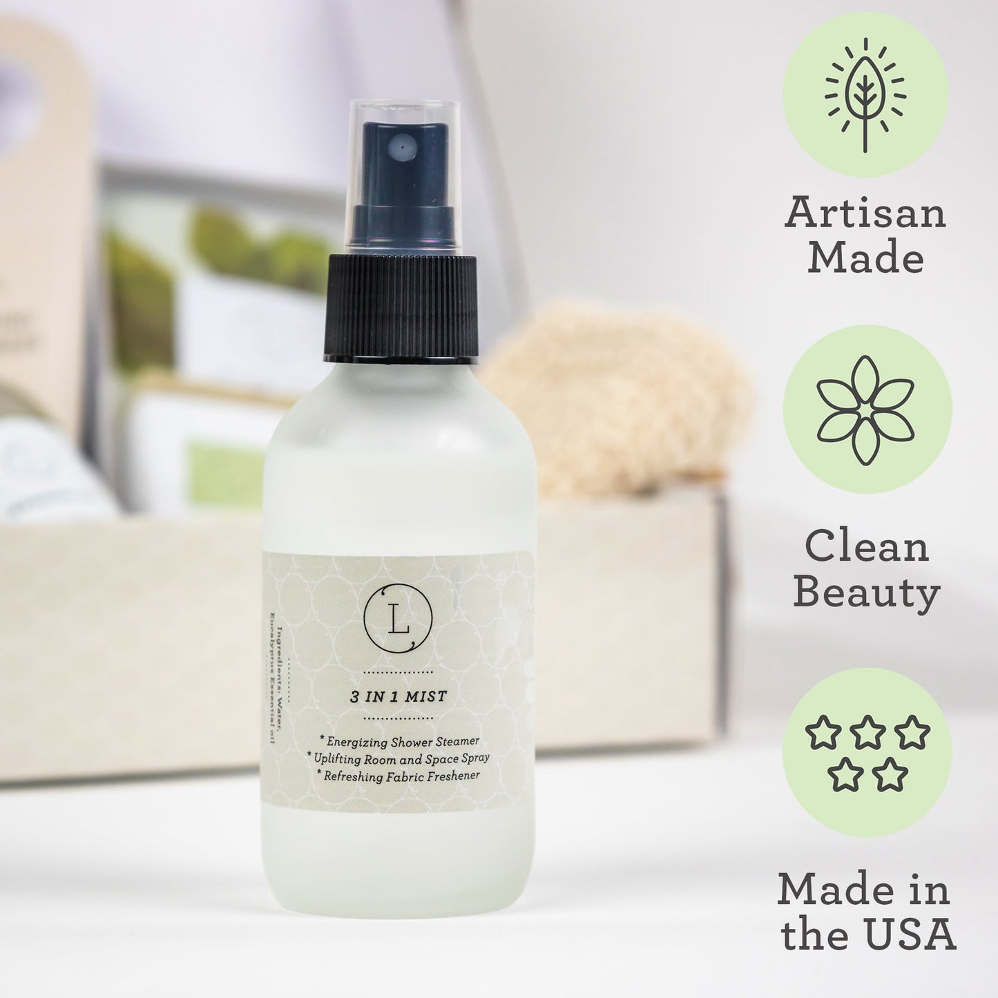 The Ultimate Lizush Natural Spa Experience –4 Piece Artisanal Wellness in a Gift Box