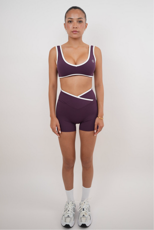 Estoy justo donde necesito estar Plum Butter Short