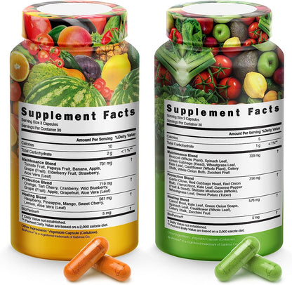 Superfood Fruit and Vegetable Capsules - 180 Count