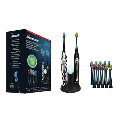 Dual Handle Electric Toothbrush with UV Sanitizer