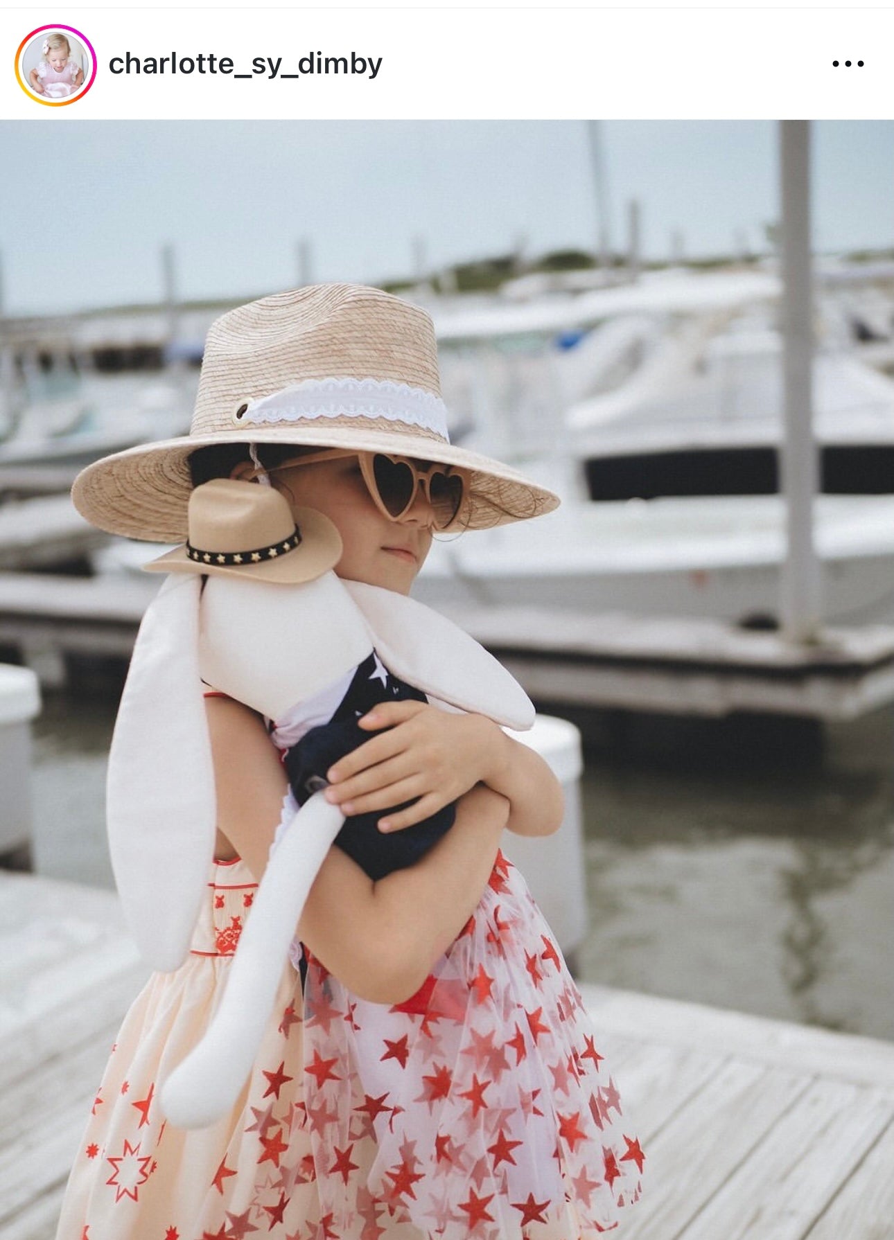 Petunia Girl's Sun Hat - Red Long Grosgrain Ribbon