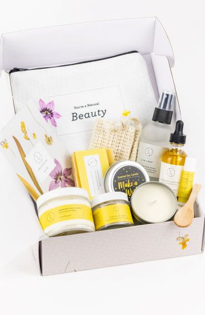 Citrus Care Package, Handmade Natural Bath and Body Gift Box, Thank You Gift,Mother's day Gift box, Holiday spa box