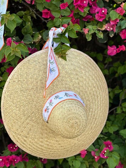 Geranium Sun Hat - Pink Paracord Lanyard with Amethyst Toggle
