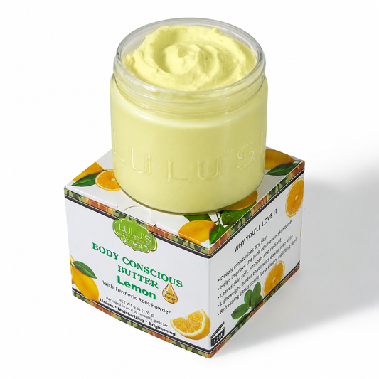 Lemon Turmeric Whipped Body Butter – Uneven Looking Skin