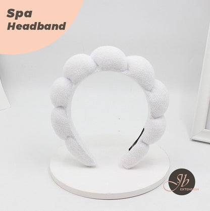 JBextension Spa headbands 2pcs for women-girls, Makeup sponge headband, Non slip face wash, skincare-Padded soft thick terry cloth hair band accessory