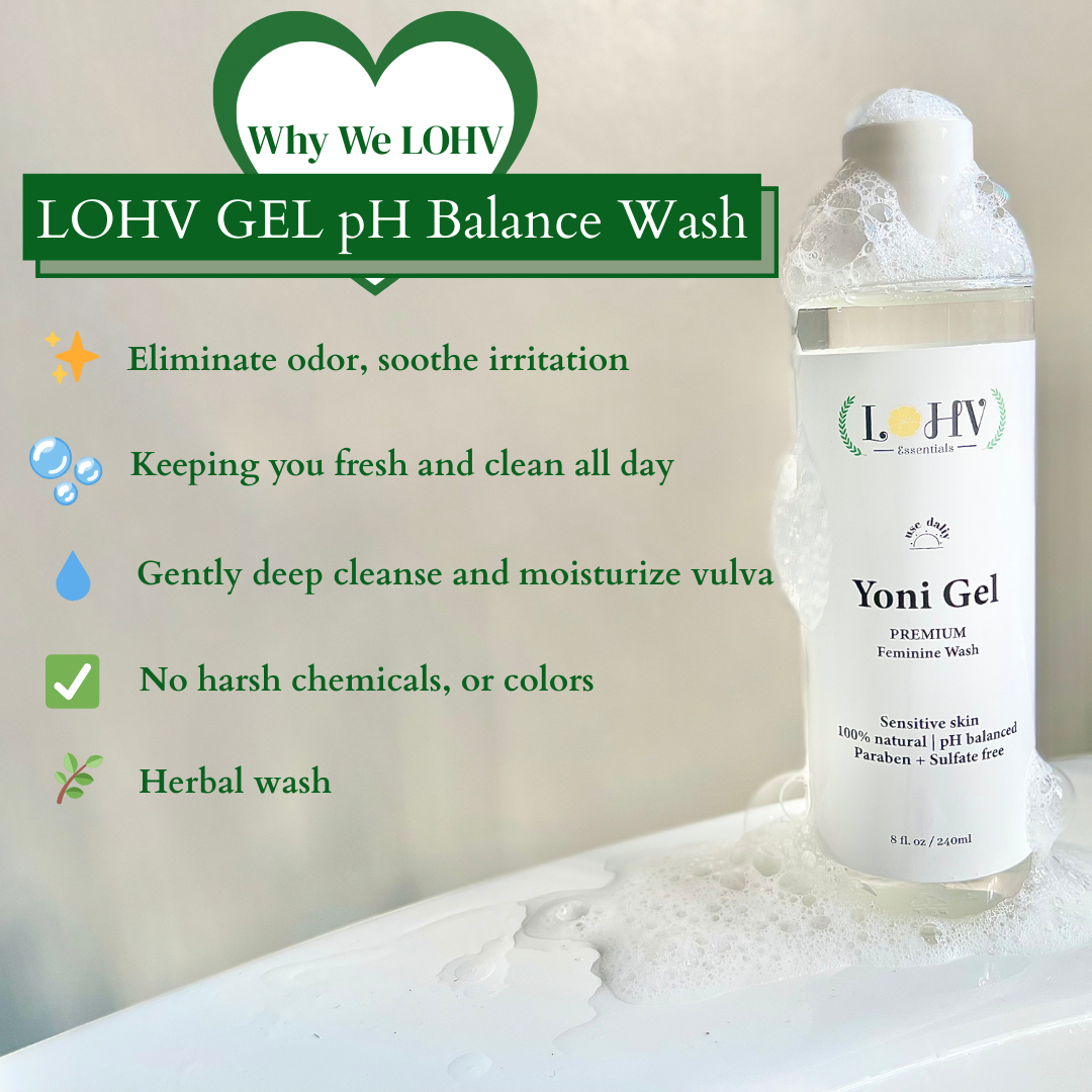 Effective Results Bundle: Premium LOHV YONI GEL feminine wash & LOHV ROSE OIL Bundle Full-Size