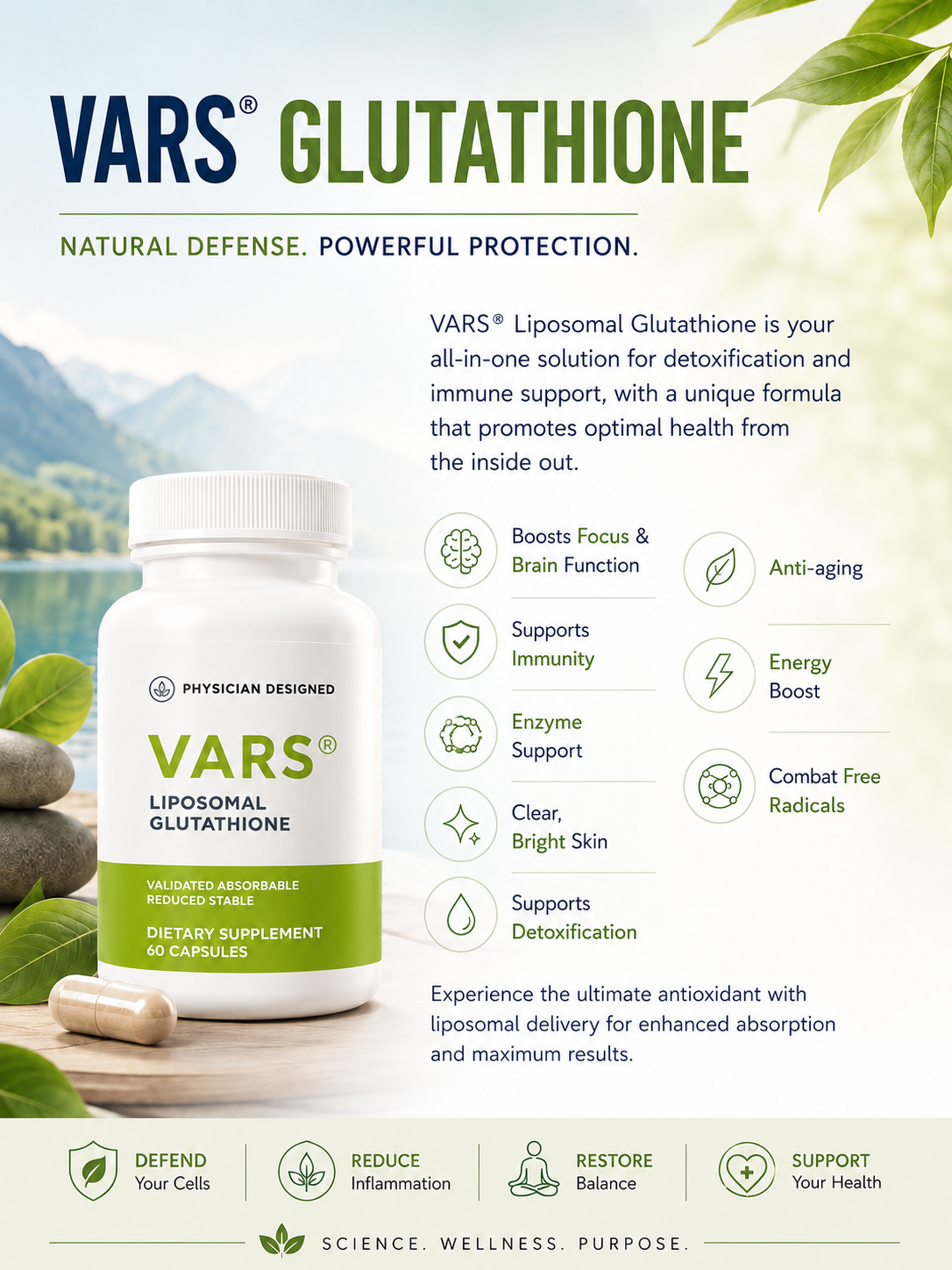 vars glutathione reviews Customer for NOW Supplements, 500 mg, With Milk Thistle Extract & Alpha Lipoic Acid, Free Radical Neutralizer*, 60 Veg Capsules VARS Glutathione Capsules Daily