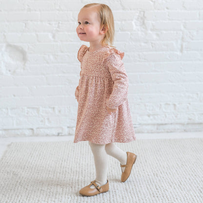 Colored Organics - Mika Ruffle Long Sleeve Dress