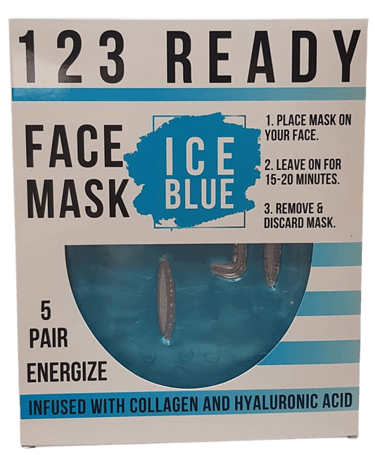 Ice Blue Gel Face Mask 5 Pc