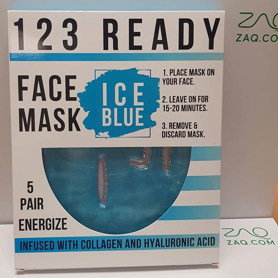 Ice Blue Gel Face Mask 5 Pc