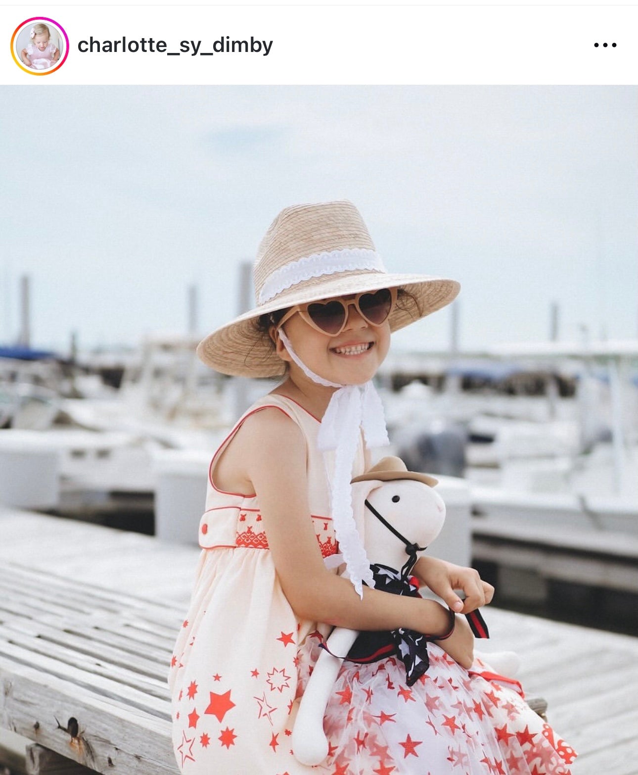 Petunia Girl's Sun Hat - Navy Ric-Rac Ribbon