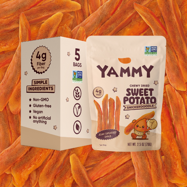 Snickerdoodle Chewy Dried Sweet Potato Sticks (Pack of 5)